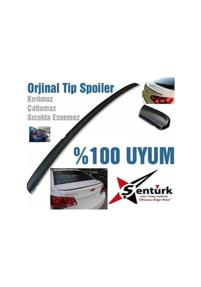 Bagaj Üstü Ince Slim Spoyler Rüzgarlık Chevrolet Cruze