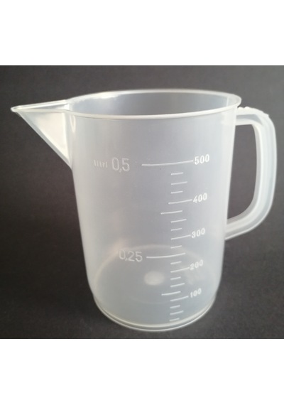Kartell Plastik Kulplu Beher 500 ML