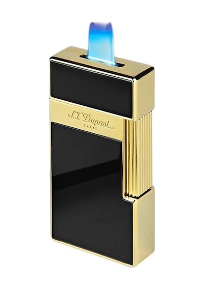 S.t. Dupont Bq Big D Golden Shiny Black Lacquer Çakmak 25002