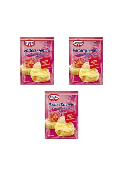 Pastacı Kreması Sade Pişmeli 3'lü Set - 230350252