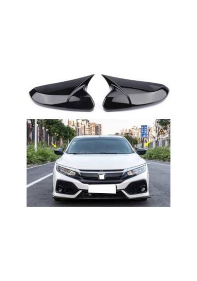 Honda Civic Fc5 2016-2019 Yarasa Ayna Kapağı Batman Piano Black