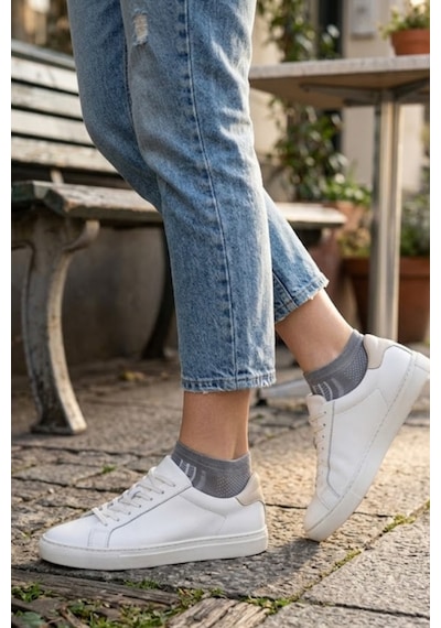 Socketta 5'li Karışık Renkli Kadın Bambu Kendinden Desenli Dikişsiz Esnek Yazlık Patik Çorap - Premium Siyah-lacivert-füme-gri-bej Socketta 5'li Karışık Renkli Kadın Bambu Kendinden Desenli Dikişsiz Esnek Yazlık Patik Çorap - Premium Siyah-lacivert-füme-gri-bej