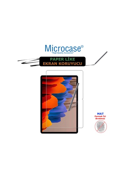 Samsung Uyumlu Tab S7 Plus T970 T976 Paper Like Kağıt Hissi Ekran Koruma
