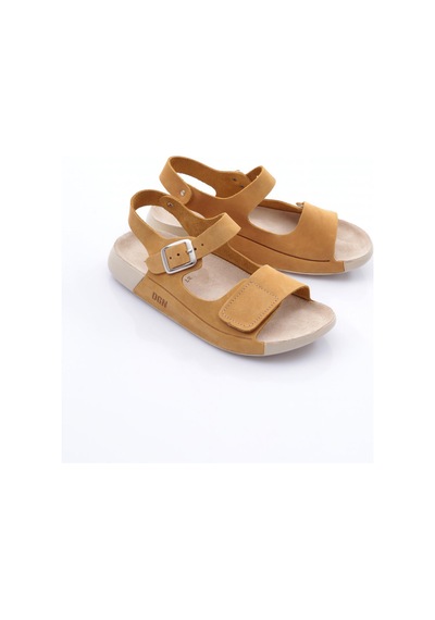 Dgn P28 Kadin Çift Bantli Sandalet P28-1512-R25887 Sarı