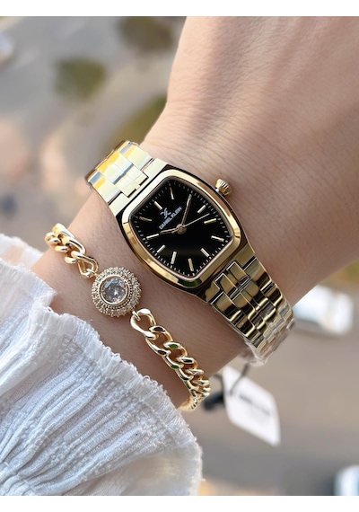 Daniel Klein Vintage Seri Küçük Kasa 2 Yıl Garantili 3 Atm Kadın Kol Saati+bileklik Bff.14117.8 Sarı