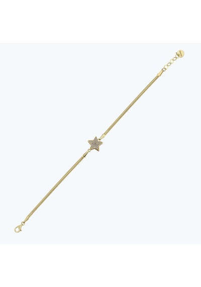 Altınbaş Altın Yıldız Balıksırtı Zincir Bileklik Abl0187-y-25295 Çok Renkli