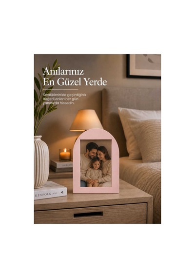 Modern Dekoratif Şık Masa Saati Çift Taraflı Çerçeve Ve Saat Pembe Pembe