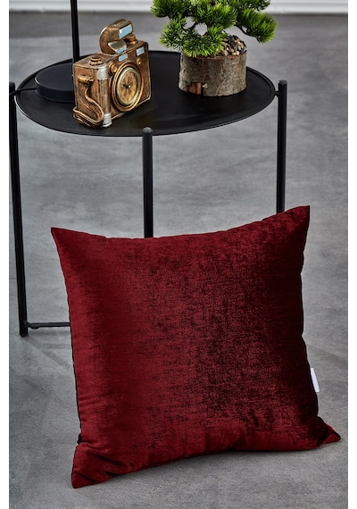 Komfort Home Düz Kırmızı İç Dolgulu Kırlent 45x45cm / 2 Adet Karışık/Çok Renkli