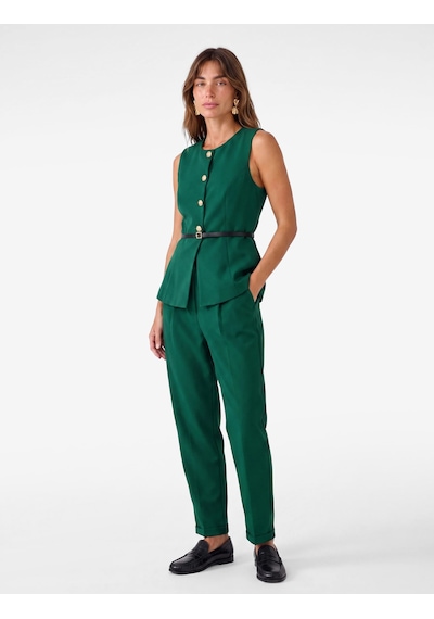 Koton Slim Fit Mücevher Düğmeli Bisiklet Yaka Kemerli Peplum Yelek Yeşil 7wak20018uw Fıstık Yeşili Koton Slim Fit Mücevher Düğmeli Bisiklet Yaka Kemerli Peplum Yelek Yeşil 7wak20018uw Fıstık Yeşili