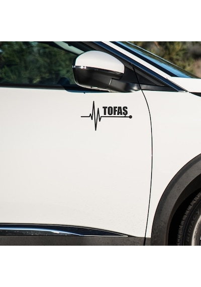 Tofaş Doğan Sticker Sol Sağ Yan Ayna Altı Araç Markalı Sticke