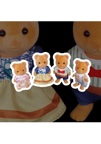 Happy Family Ayı Ailesi 4'lü Figür Seti