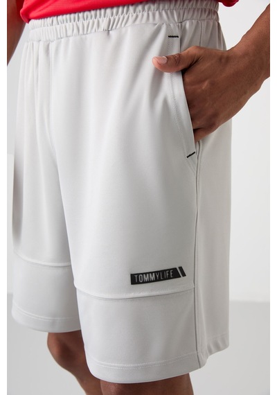 Tommy Life Taş Polyester Kalın Yumuşak Comfort Fit Erkek Şort - 81272 Taş