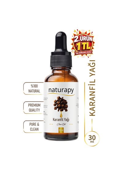 Karanfil Yağı Clove Oil Uçucu Yağ 30 Ml Damlalıklı Cam Şişe