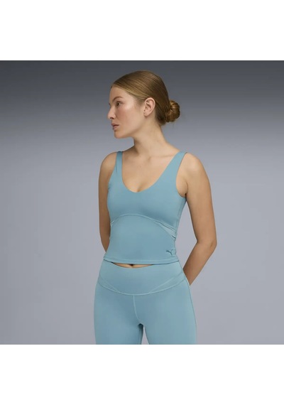 Puma W Puma Shape Fashion Tank Baltic Sea Blu Kadın Yeşil T-shirt & Polo