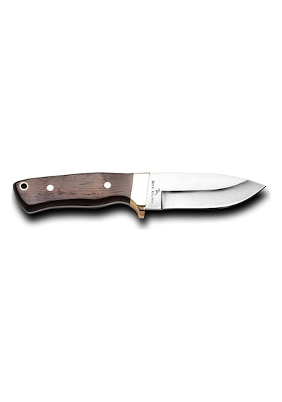 Bora 418 W Wild Boar Wenge Saplı Kamp Bıçak Kahverengi - Gümüş