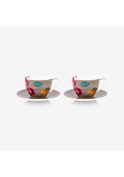 Pip Studio Haki Porselen Çay Fincan Seti 280 Ml