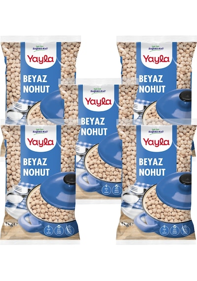 Yayla Beyaz Nohut 1 Kg X5