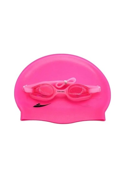 Tryon Ygs-2060 Yüzücü Gözlük Bone Seti Pembe