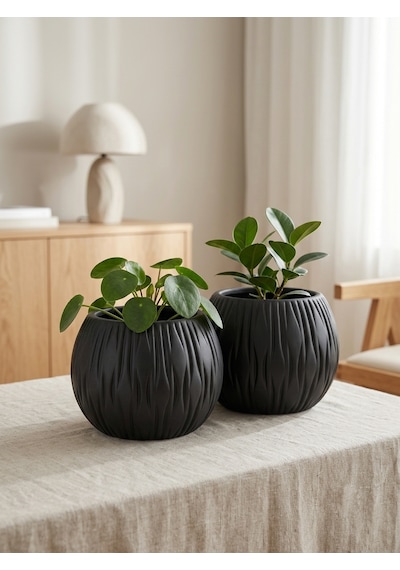 Kaveld Stone Calm El Yapımı Dekoratif Seramik Görünümlü Saksı Çizgi Kabartmalı Minimalist Iç Mekan Saksısı Salon Balkon Ofis Çiçeklik Ev Dekoru Siyah Kaveld Stone Calm El Yapımı Dekoratif Seramik Görünümlü Saksı Çizgi Kabartmalı Minimalist Iç Mekan Saksısı Salon Balkon Ofis Çiçeklik Ev Dekoru Siyah