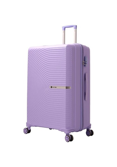Mçs Bavul Orta Ve Kabin 2li Set Kırılmaz Silikon Valiz V374 Lila Lila