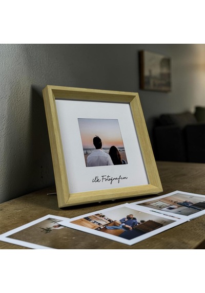 İlk Fotoğrafım Çerçevesi - 20x20 Paspartulu Fotoğraf Çerçevesi