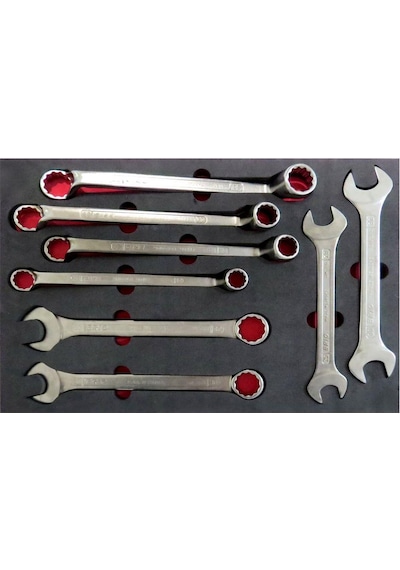 Brio Anahtar Iki Ağız-Kombine-Yıldız Set Set 8 Parça Ağır Iş Için