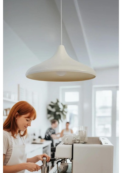 Tr Nova Metal Sarkıt Avize, Bohem Tavan Lambası Ve Salon Oturma Odası Aydınlatması - Krem - 35 Cm Modern Dekora Genel