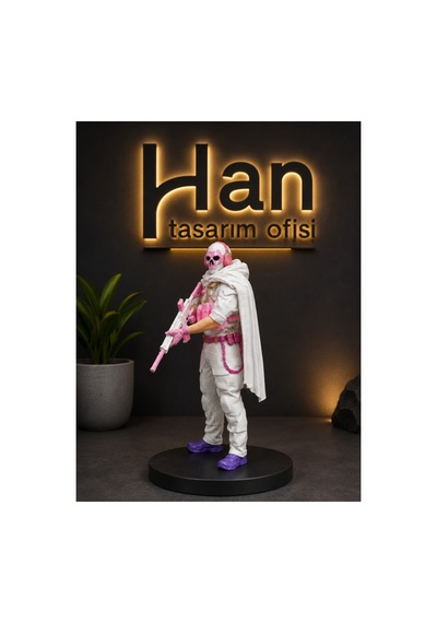 Ghost Figür 15 Cm Pembe Versiyon Call Of Duty Ghost Simon Figür