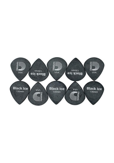 Planet Waves 3dbk6-10 Black Ice Pena Heavy 10'lu Paket Jazz Şekli - Hızlı Çalım - Mat Yüzey