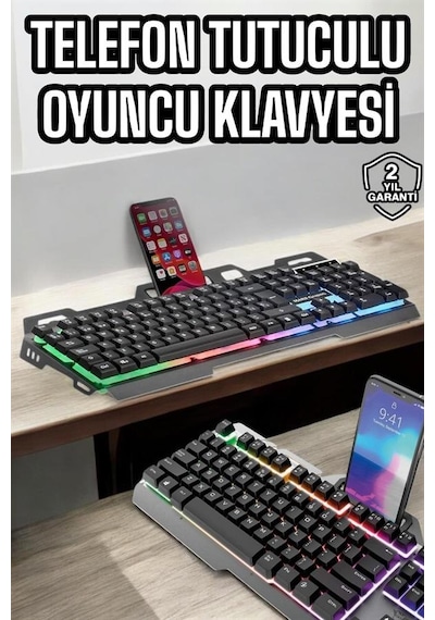 Oyuncu Klavyesi Q Klavye Rgb  Işıklı Mouse