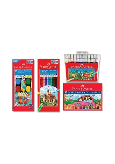 Faber Castell Faber-Castell 4'Lü Boyama Seti