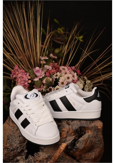 Cool Genç Unisex Kışlık Su Geçirmez Kaydırmaz Hafif Kauçuk Taban Rahat Cilt Deri Spor Ayakkabı Beyaz - Siyah Cool Genç Unisex Kışlık Su Geçirmez Kaydırmaz Hafif Kauçuk Taban Rahat Cilt Deri Spor Ayakkabı Beyaz - Siyah