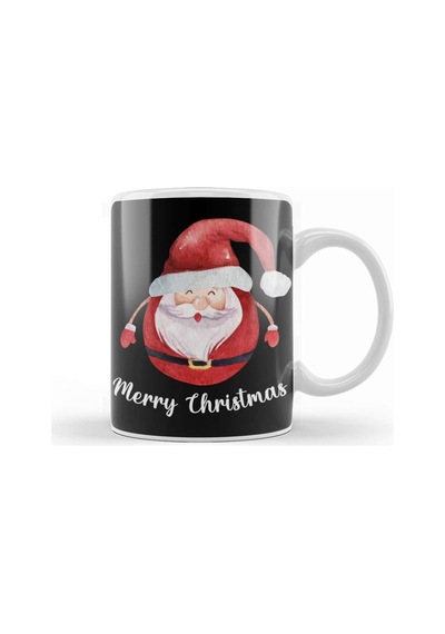 Yılbaşı Yeni Yıl Konseptli Merry Christmas Santa Kupa Bardak Porselen Karışık