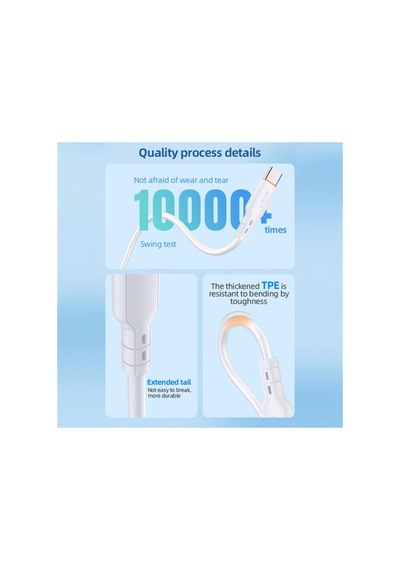 Td-ca92 Type C To Lightning Pd 27w Fast Charging Cable Hızlı Şarj Kablosu Usb C To İos Uyumlu  1 Metre Kablo