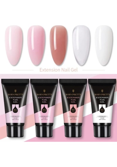 Born Pretty Tırnak Uzatma Poly Jel Soft Pembe 50050-1