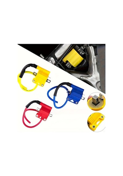 Dashanshop Universal Ateşleme Bobini Xbıc-0002 Kırmızı 2/4 Zamanlı Yüksek Performans Motosiklet Atv