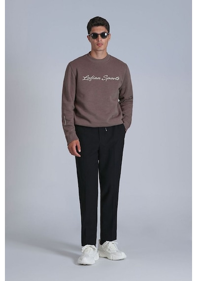 Lufian Erkek Loved Sweatshirt 112030137 Açık Kırmızı Açık Kırmızı
