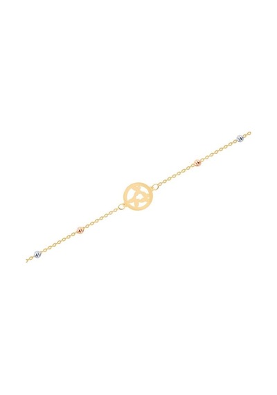 Tektaş - Altın 14 Ayar Kelebek Bileklik N11.2456 Sarı Altın