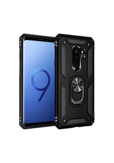 Samsung Uyumlu Galaxy S9 Plus Kılıf Zore Vega Kapak-Siyah