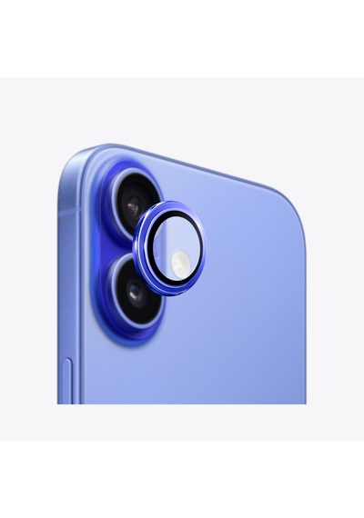 Safeus Safir Temperli Kamera Lens Koruyucu Apple Uyumlu iPhone 16 Plus Ve İle Lacivert