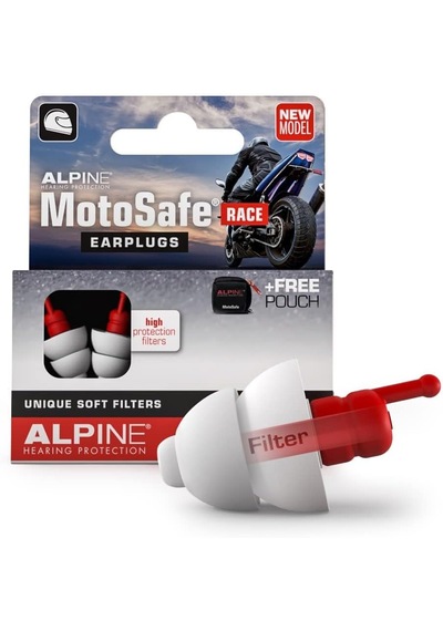 Alpine Motosafe Race Motosiklet Kulak Tıkacı, 20 Db Koruma