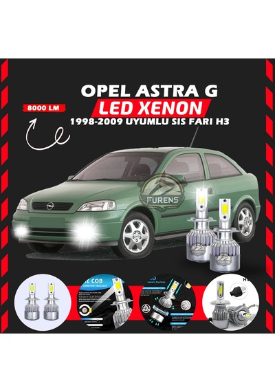 Opel Astra G 1998-2009 Sis Farı Uyumlu Şimşek Etkili Led Xenon Performance Series H3