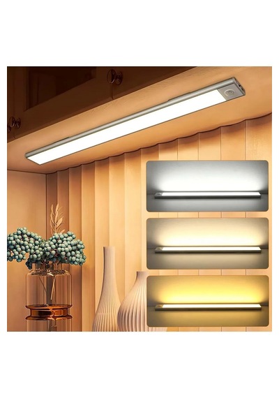 Yenilzd Gece Lambası Ledli 3 Renk Kısılabilir Usb Şarjlı Sensörlü Alüminyum