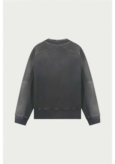 Ampere Organik Pamuk Oversized Theo Sweatshirt - Amsterdam Tasarımı, Portekiz Üretimi Siyah
