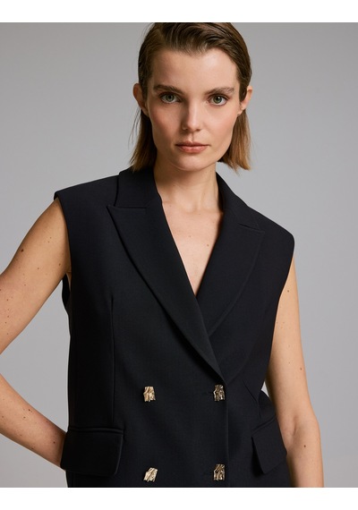 Pierre Cardin Siyah Regular Fit Yelek 50331164-vr046