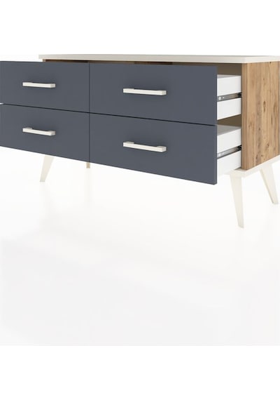 Arges Şifonyer 4 Raflı 88x30x48 Çam-aytaşı/antrasit Aytaşı/antrasit Arges Şifonyer 4 Raflı 88x30x48 Çam-aytaşı/antrasit Aytaşı/antrasit