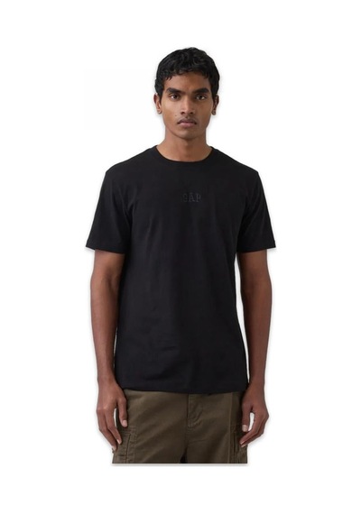 Gap 799323 V-frch Mini Logo Tee New T Siyah Erkek T-shirt-13601 Siyah