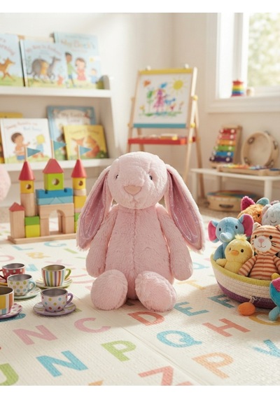 Peluş İlk Arkadaşım Tavşan 60 Cm Pembe