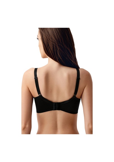 New Bra Newbra Lingerie 6001-kadın Basic C Cup Balensiz Büyük Beden Sutyen Siyah