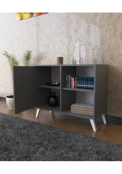 Boreas Design Avanos Çok Amaçlı Dolap Tek Kapaklı 2 Raflı Banyo Dolabı Mutfak Kiler Erzak Dolabı Antrasit Boreas Design Avanos Çok Amaçlı Dolap Tek Kapaklı 2 Raflı Banyo Dolabı Mutfak Kiler Erzak Dolabı Antrasit
